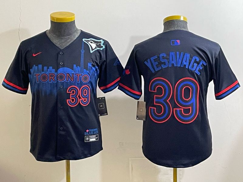 Youth 2025 Nike Toronto Blue Jays #39 Yesavage Blue Game MLB Jersey 09->youth mlb jersey->Youth Jersey
